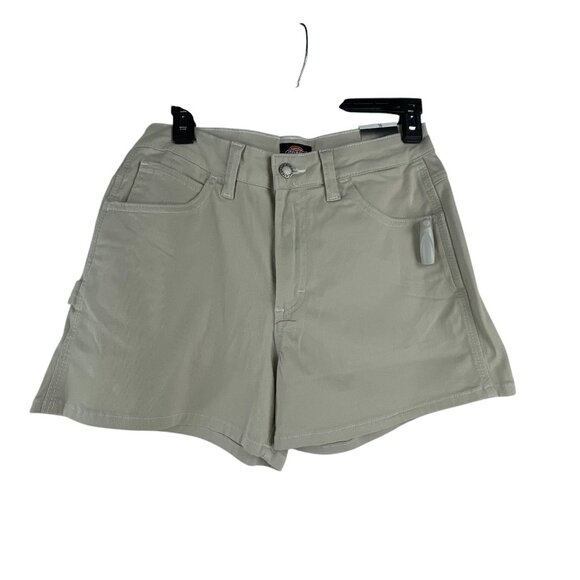 Dickies NWT Womens Work Utility Shorts Beige Size 26 Cotton Blend Comfort - Picture 8 of 9